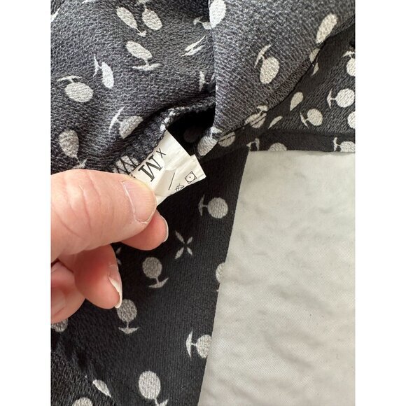 Womens Black Gray‎ Romper Medium long sleeve shorts polyester zipper Floral - Picture 3 of 7